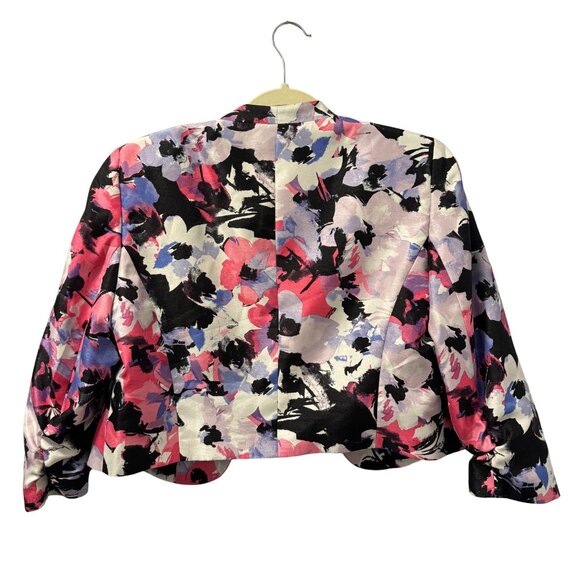 Evan-Picone Womens Floral Print Dress / Jacket Set Size 12 Outfit Set - Picture 9 of 12